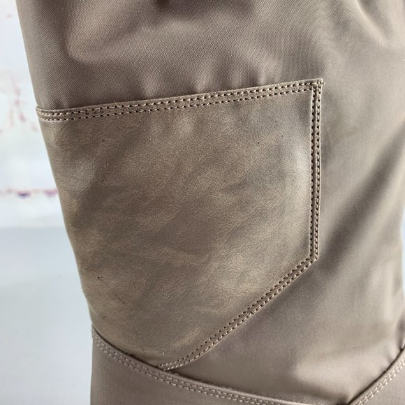 Trotters Chatham Zipper Front Rain Boots Dark Taupe 7 W Vintage - Picture 9 of 12